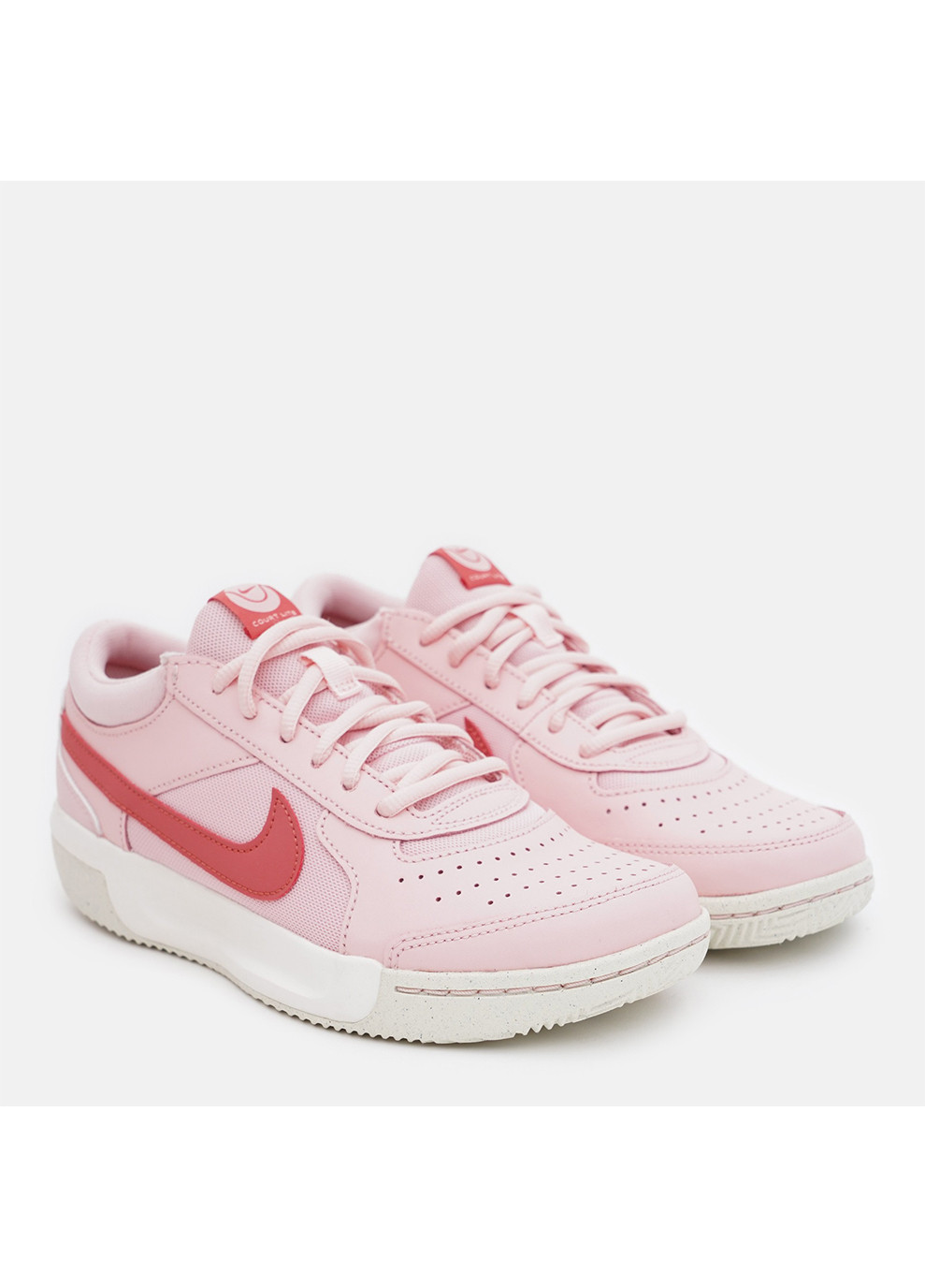 Розовые демисезонные женские кроссовки zoom court lite 3 розовый Nike