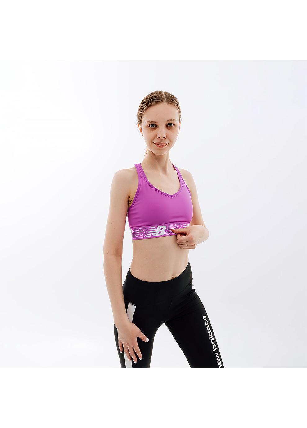 Женский Топ NB Pace 3.0 Фиолетовый New Balance (262599351)