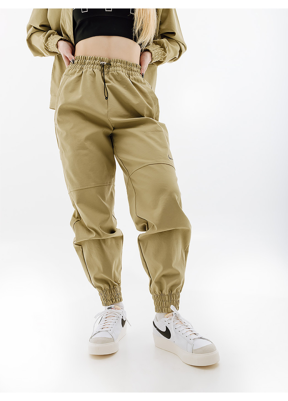 Жіночі Штани W NSW SWSH PANT WVN Хакі Nike (262599253)