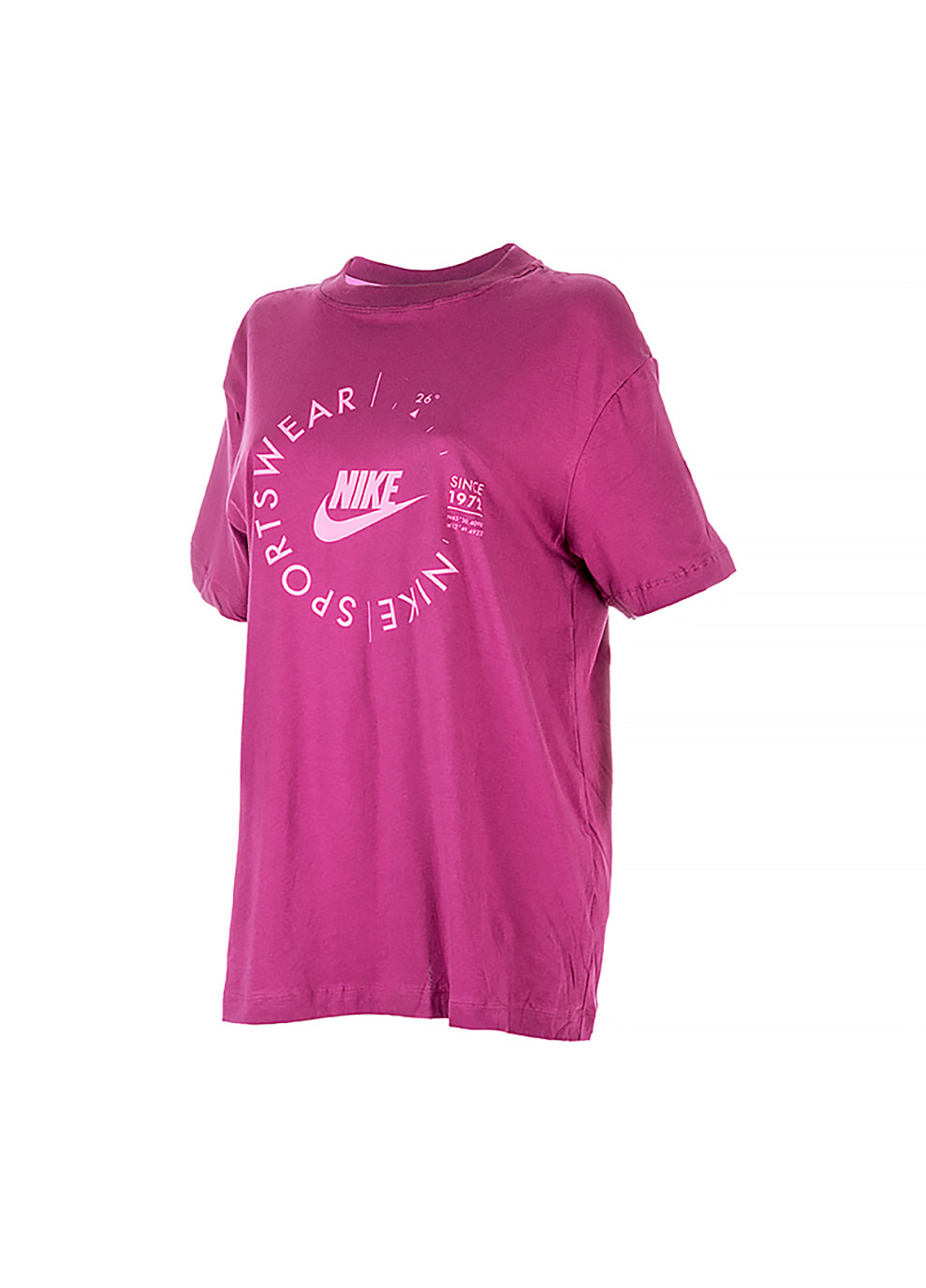 Рожева демісезон жіноча футболка w nsw tee bf prnt su рожевий Nike