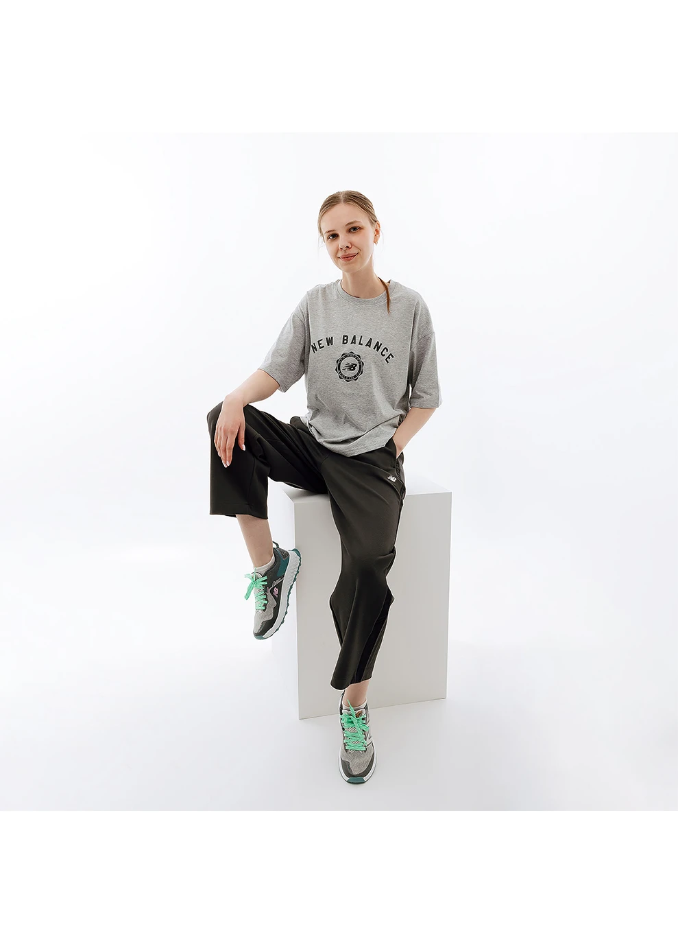 Жіноча Футболка Sport Varsity Сірий New Balance - (260946283)