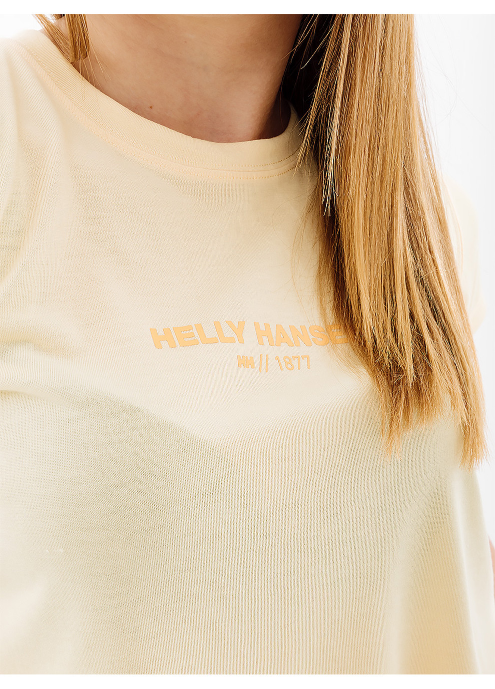 Желтая демисезон женская футболка hely hansen w allure t-shirt жёлтый Helly Hansen