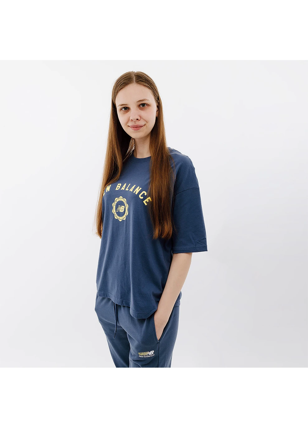 Жіноча Футболка Sport Varsity Блакитний New Balance - (260946273)