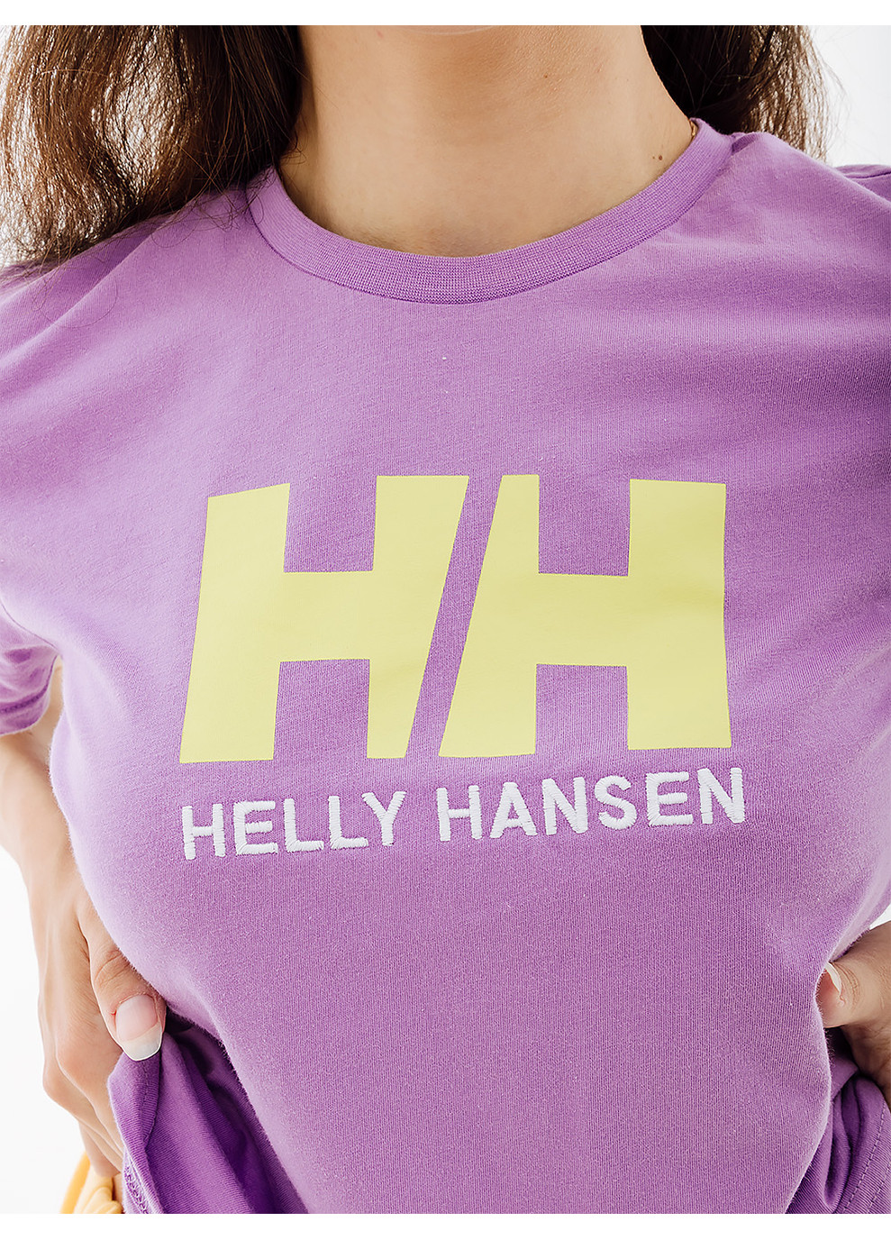 Фіолетова демісезон жіноча футболка hely hansen w hh logo t-shirt фіолетовий Helly Hansen