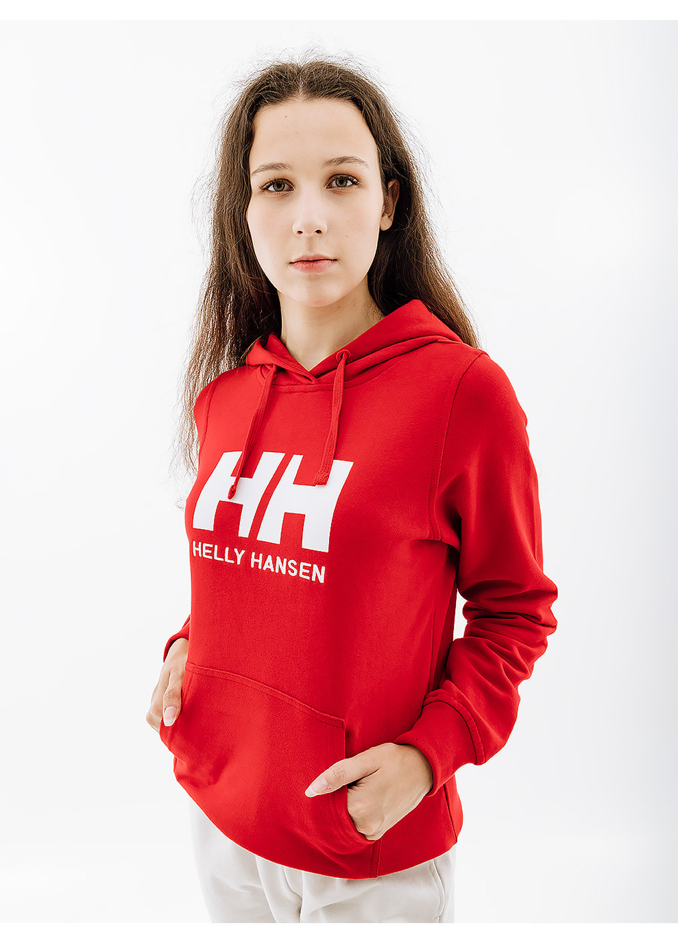 Женское Худи W HH LOGO HOODIE Красный Helly Hansen (262599900)