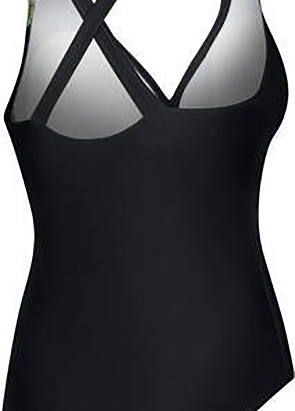 Комбинированный демисезонный купальник роздельный для женщин greta 55 черный, салатовый жен Aqua Speed