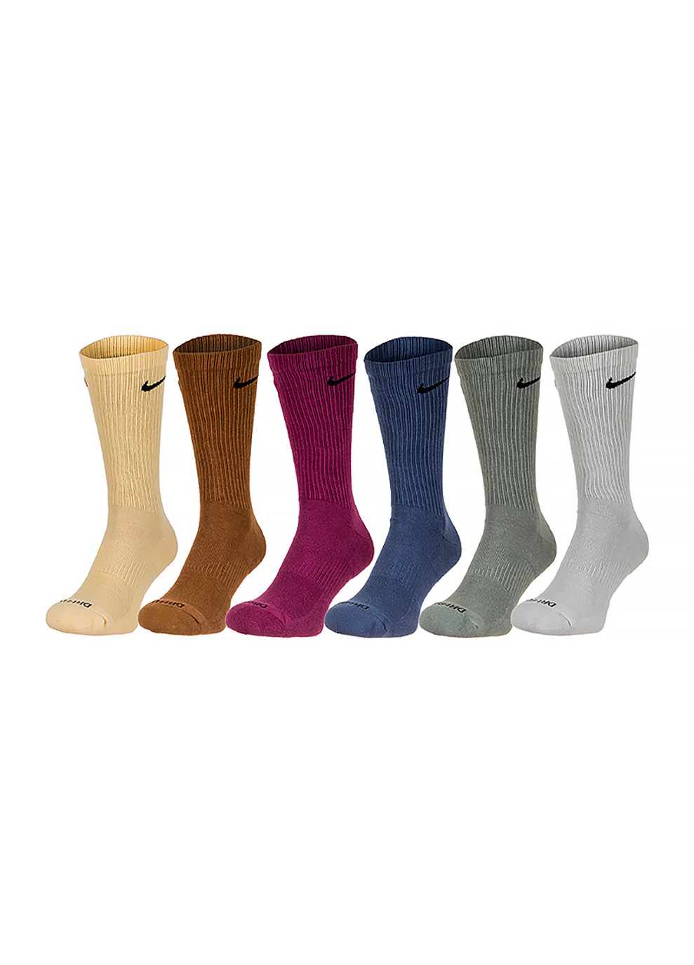 Чоловічі Шкарпетки U NK ED PLS CSH CRW 6PR - 132 Різнокольоровий Nike (262600170)