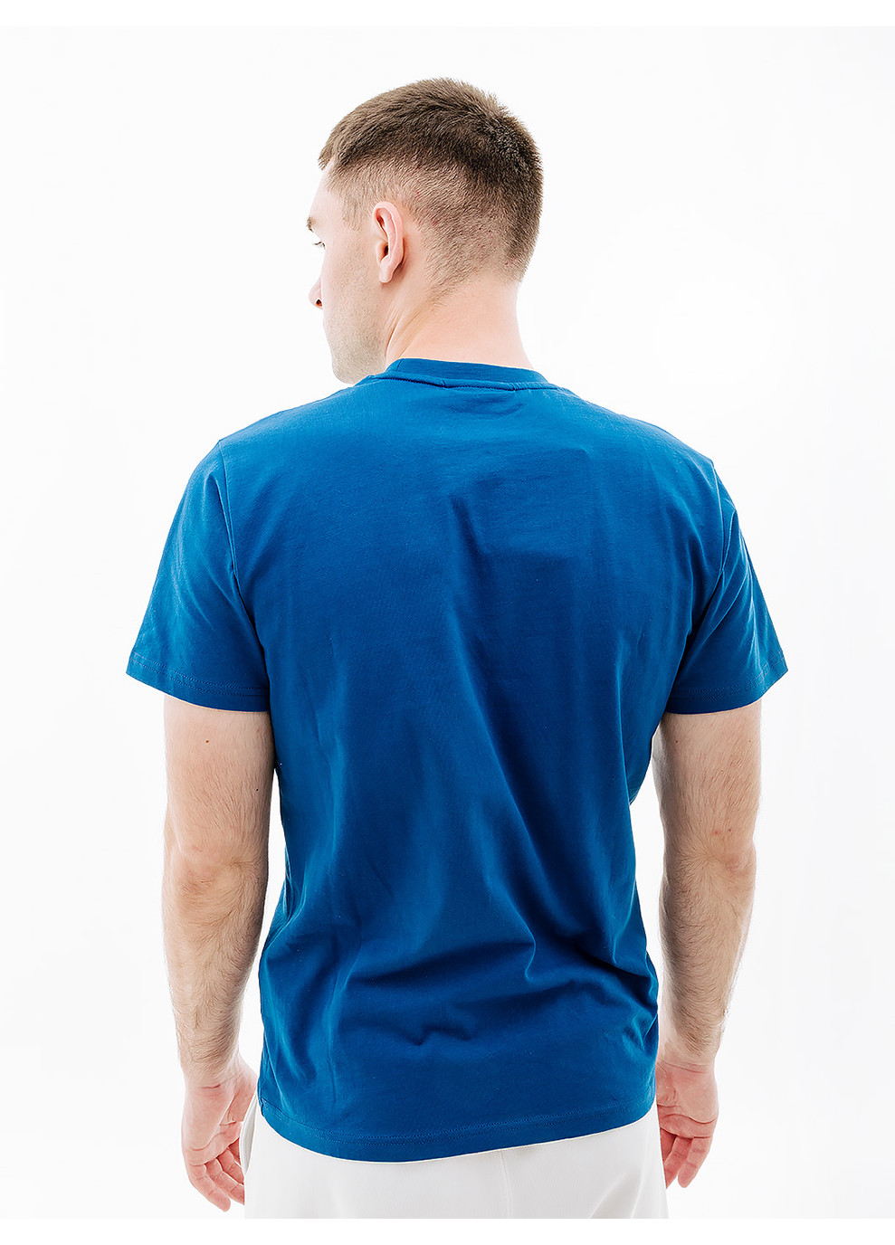 Голубая мужская футболка helly hansenove cotton t-shirt голубой Helly Hansen