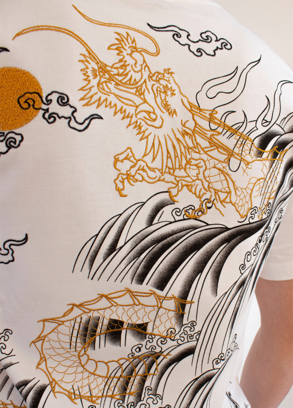 Комбинированная мужская футболка the river white No Brand