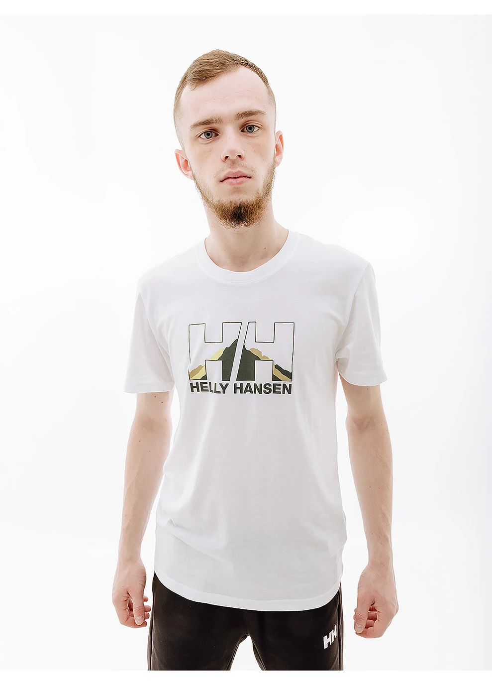 Біла чоловіча футболка nord graphic t-shirt білий Helly Hansen