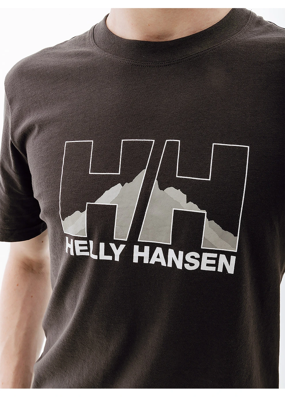 Сіра чоловіча футболка nord graphic t-shirt сірий Helly Hansen