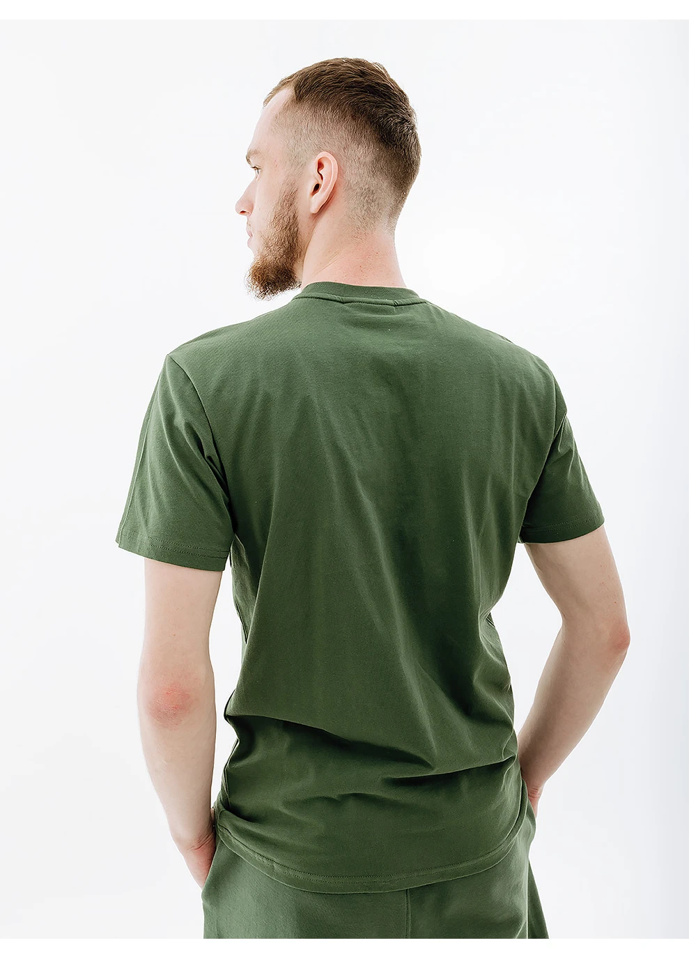 Зелена чоловіча футболка helly hansenove cotton t-shirt зелений Helly Hansen