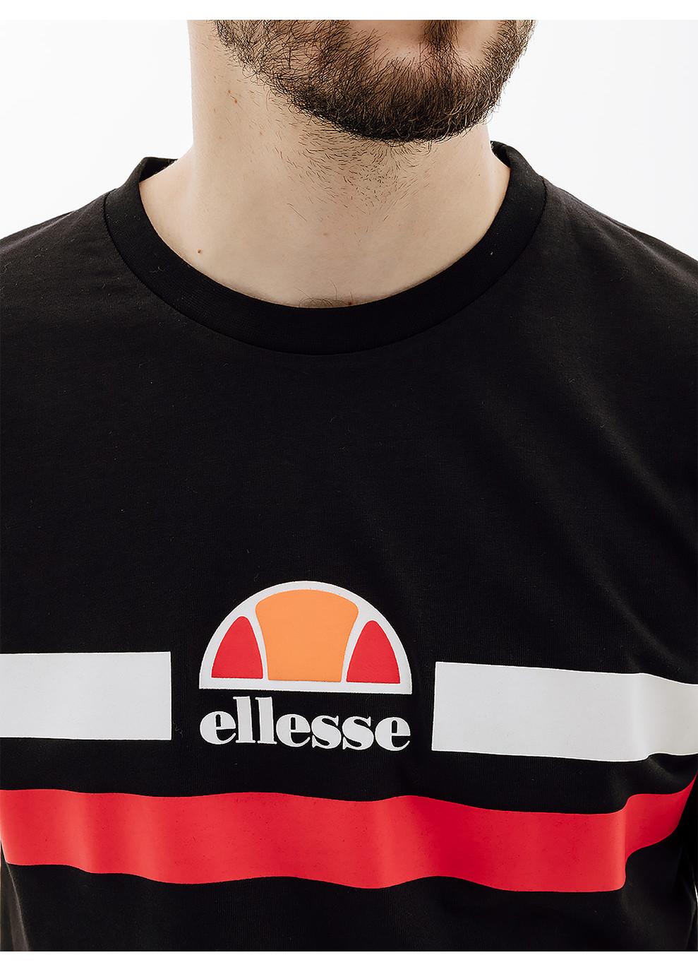 Чорна чоловіча футболка aprel tee чорний Ellesse