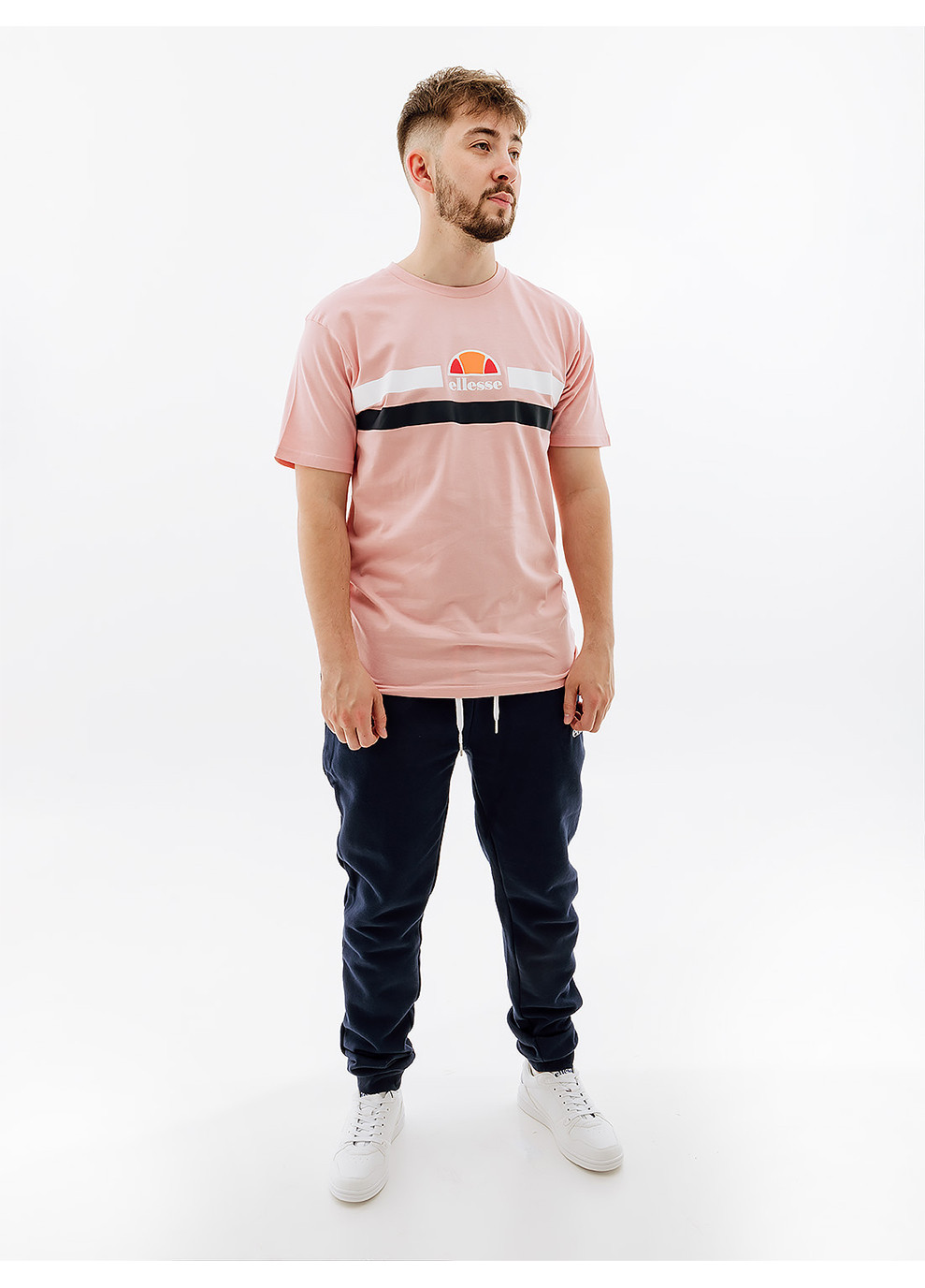 Персиковая мужская футболка aprel tee персиковый Ellesse
