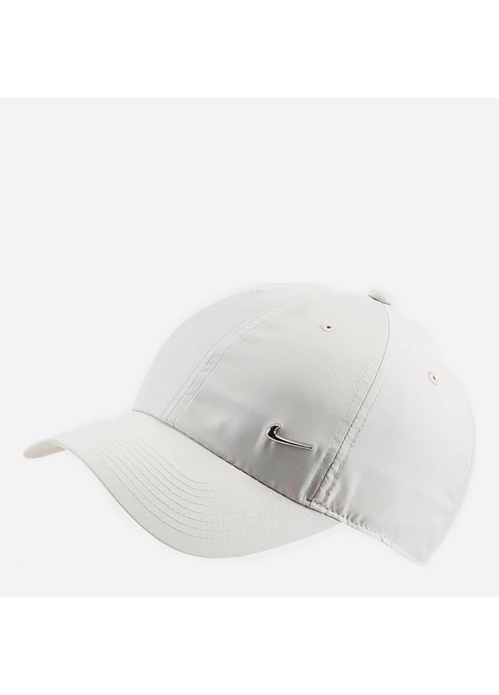Кепка U NSW DF H86 METAL SWOOSH CAP сіро-білий Уні Nike (262600543)