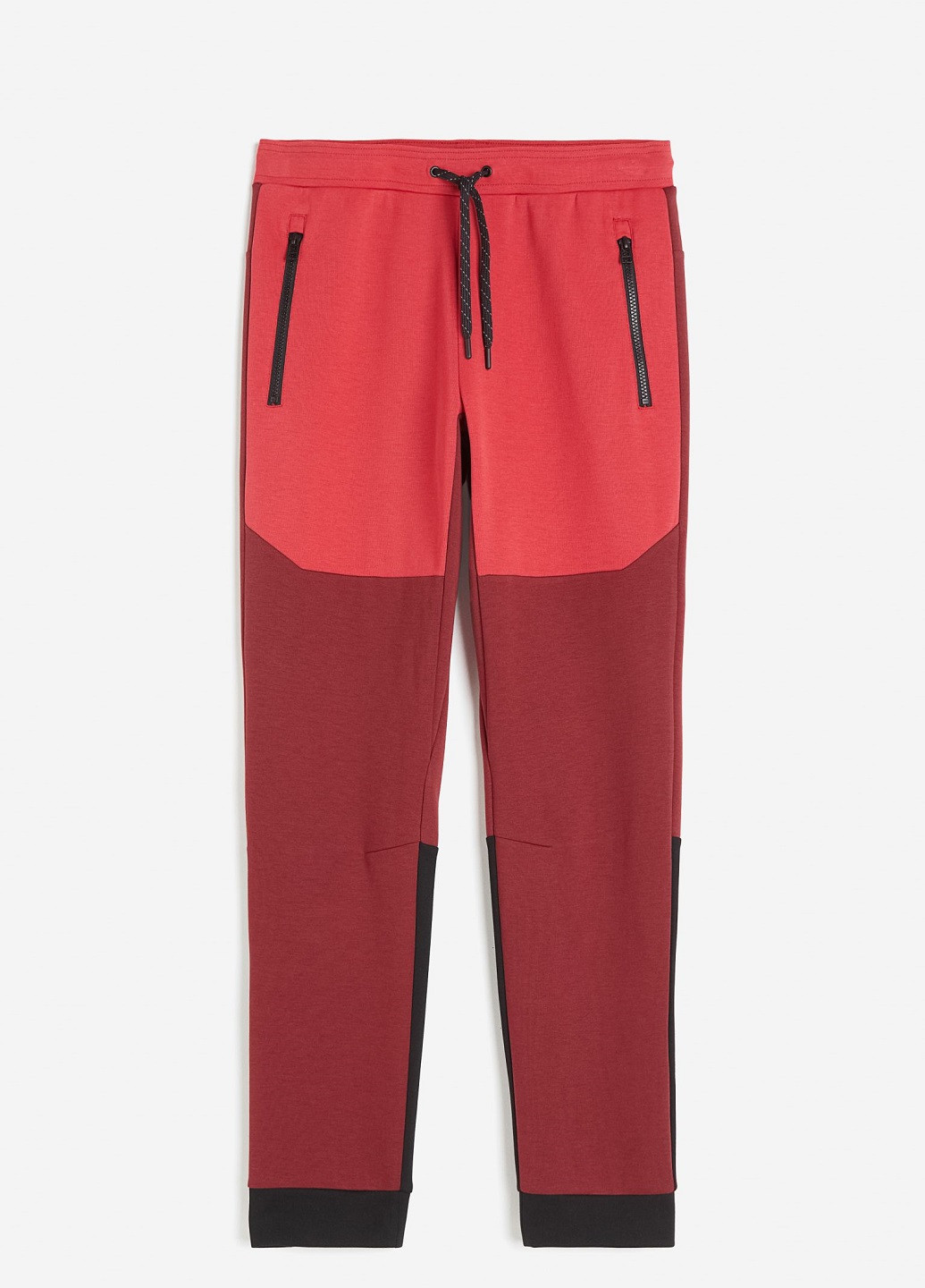 Темно-красные спортивные демисезонные брюки H&M