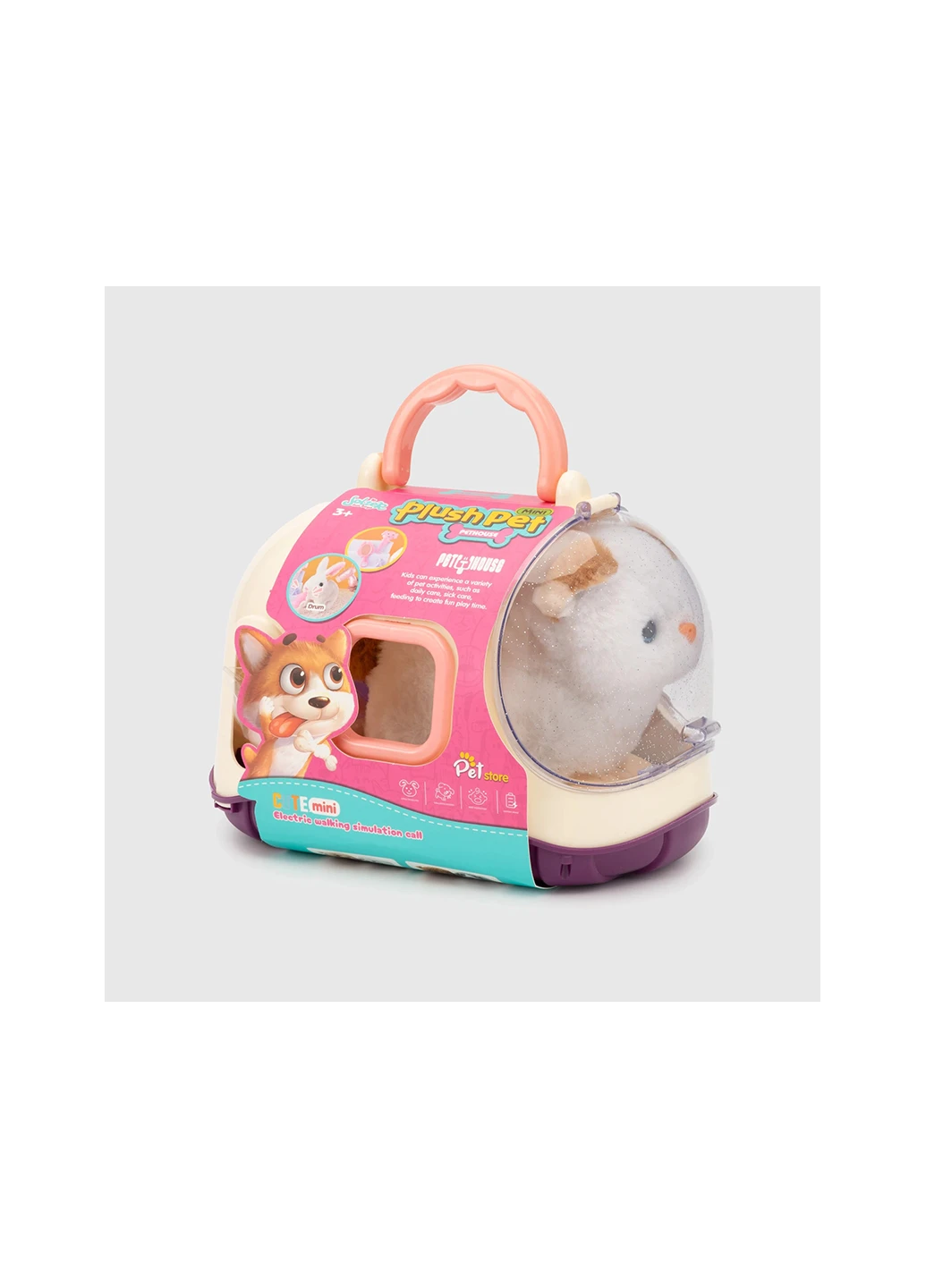 Игрушка котик в переноске MC-1044 No Brand (262448303)