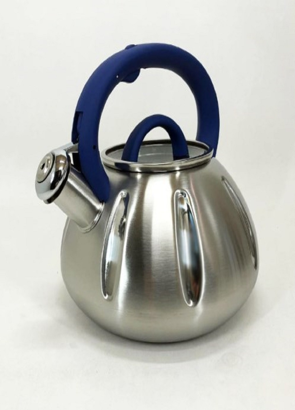 Чайник со свистком UN-5303 из нержавеющей стали 3,0л синий Unique (262448830)