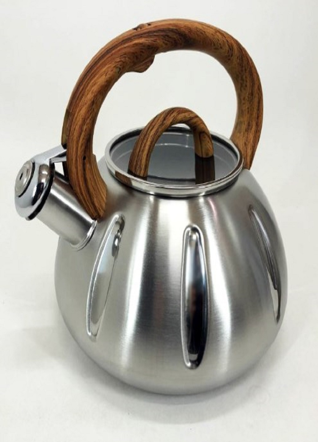 Чайник со свистком UN-5303 из нержавеющей стали 3,0л коричневый Unique (262448831)