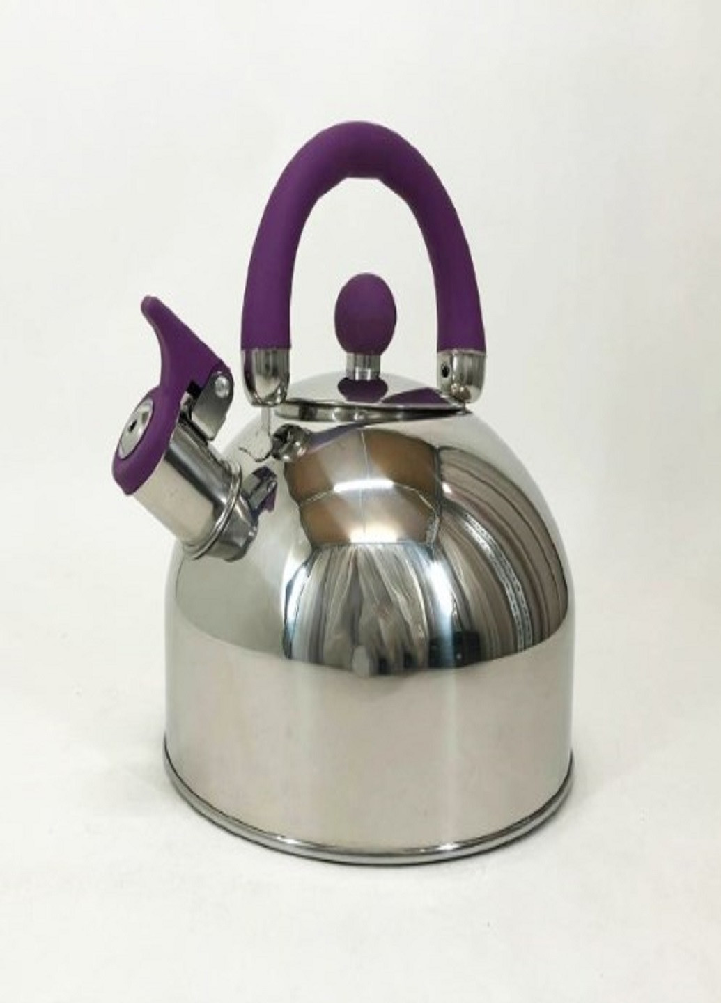 Чайник із свистком UN-5302 із нержавіючої сталі 2,5л фіолетовий Unique (262454243)