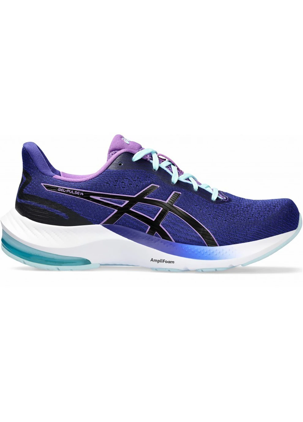 Женские кроссовки GEL-PULSE 14 Бирюзовый, Черный, Розовый Asics комбинированные демисезоны (262450549)