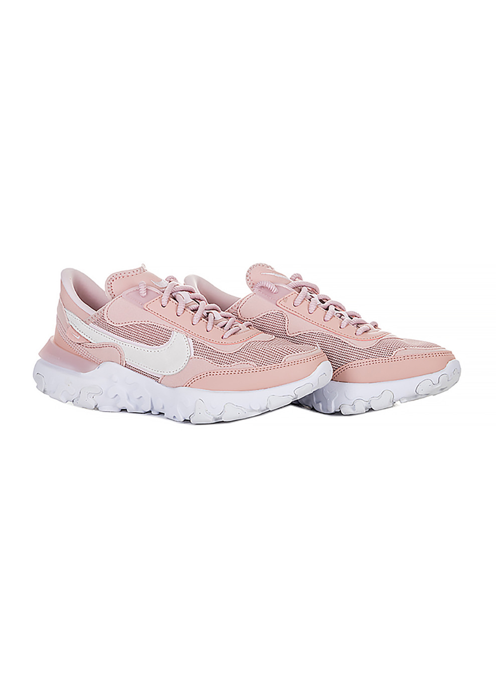 Рожеві осінні жіночі кросівки react revision бежевий Nike