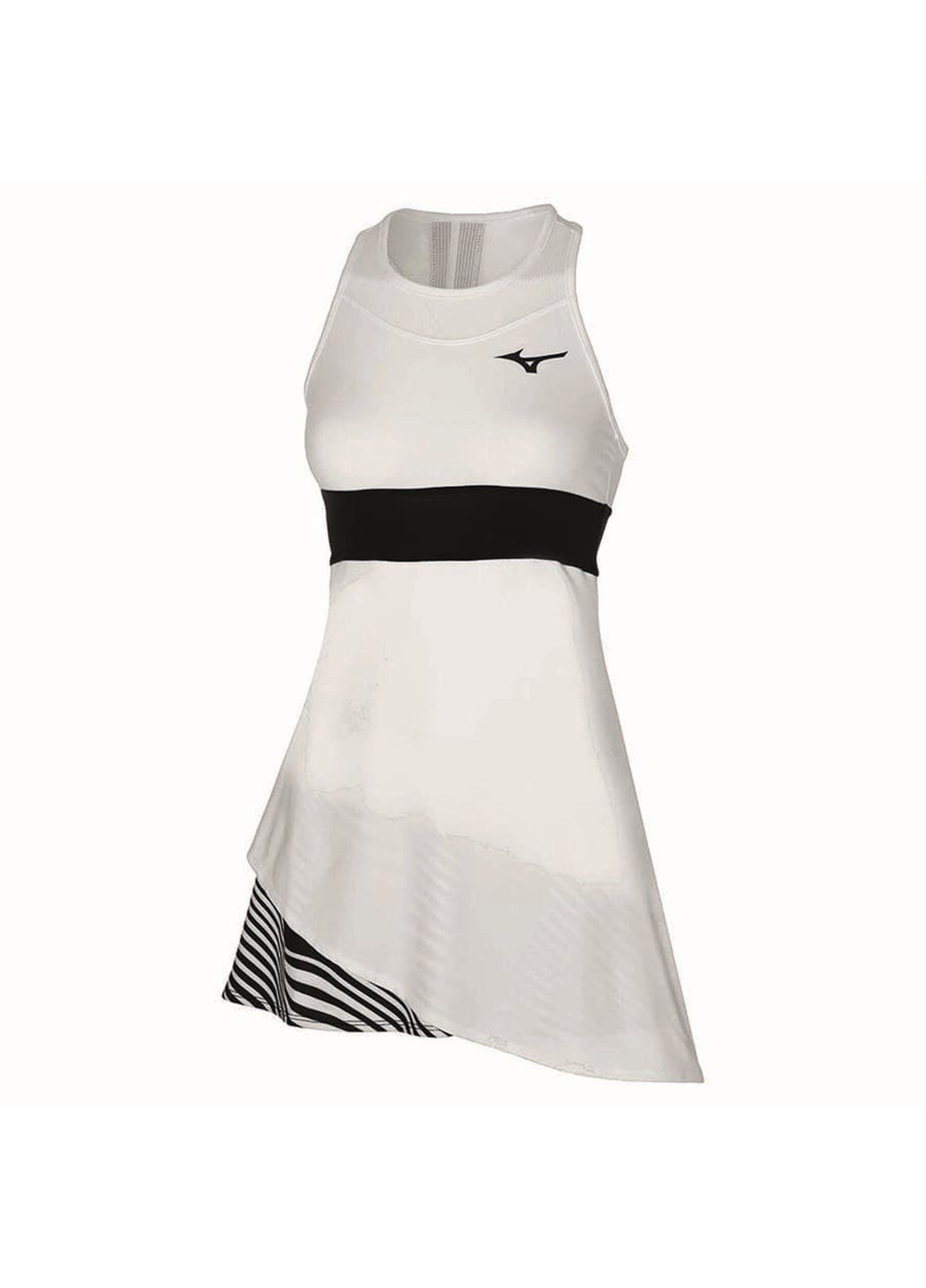 Белое спортивное женское платье printed dress белый Mizuno однотонное