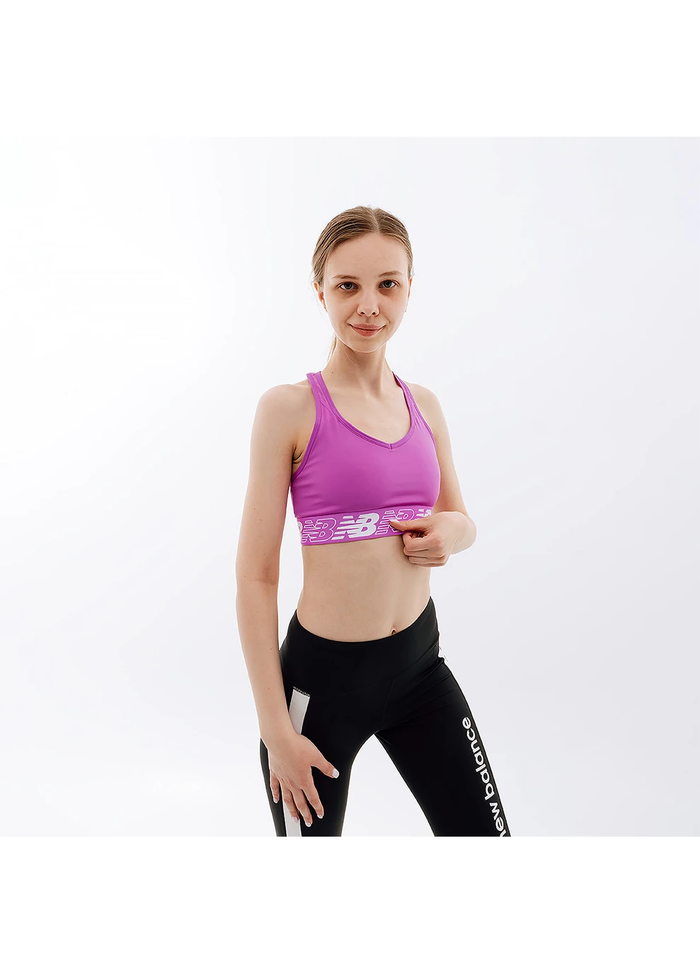 Жіночий Топ NB Pace 3.0 Фіолетовий New Balance (260955869)