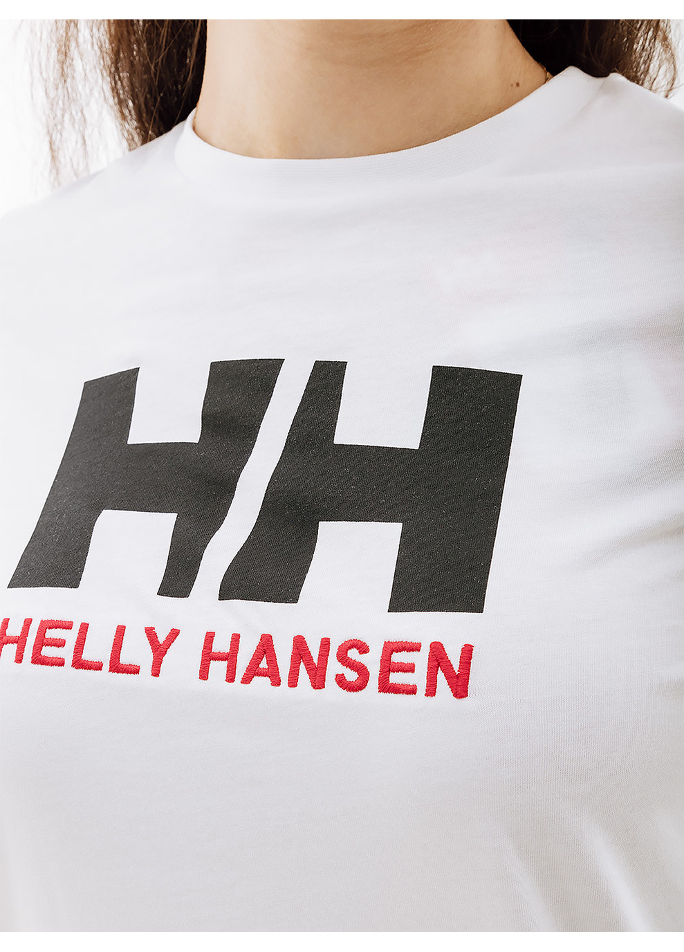 Белая демисезон женская футболка w hh logo t-shirt белый Helly Hansen