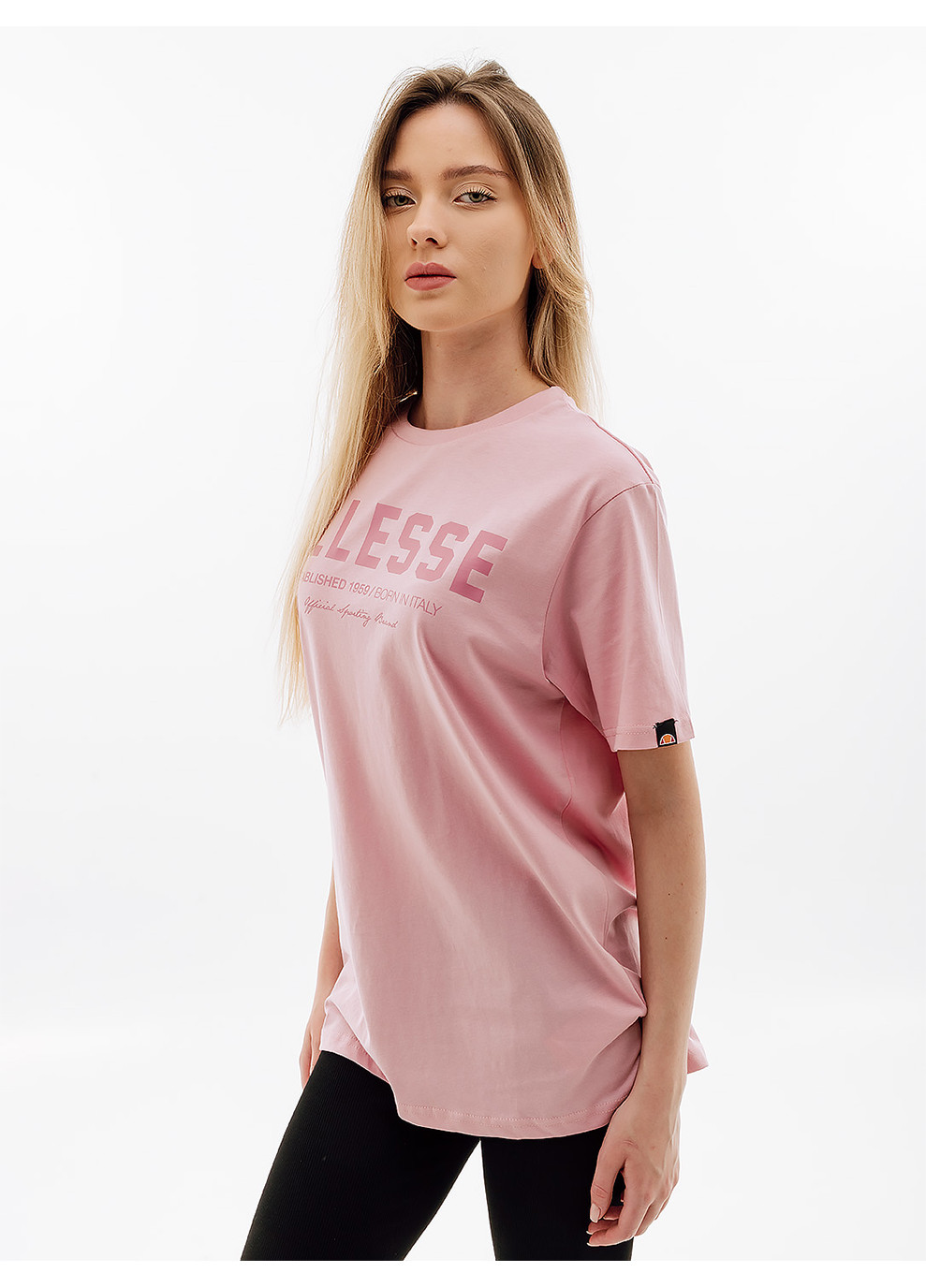Розовая демисезон женская футболка loftini tee розовый Ellesse