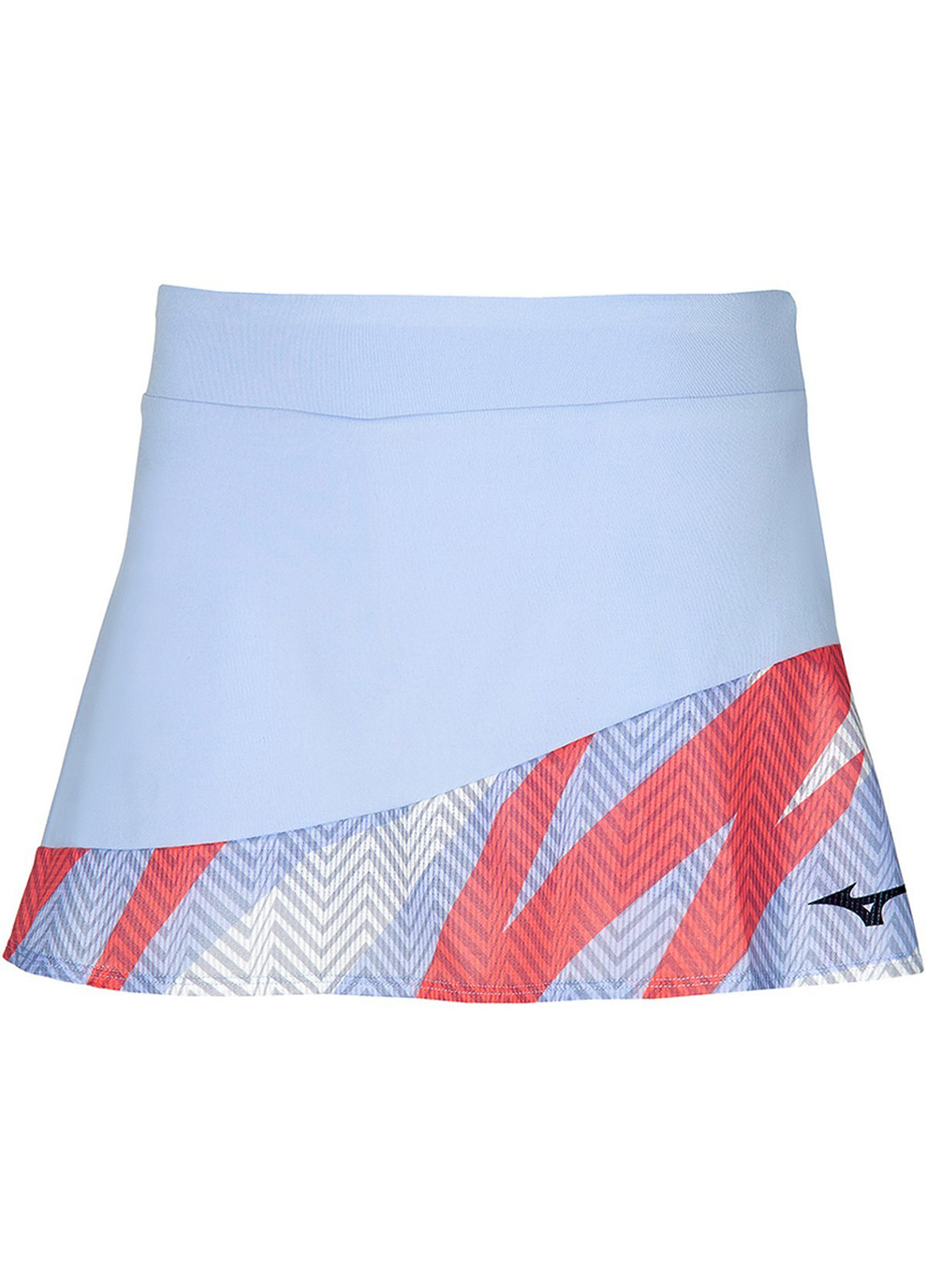 Разноцветная спортивная однотонная женская юбка izuno flying skirt белый,розовый Mizuno