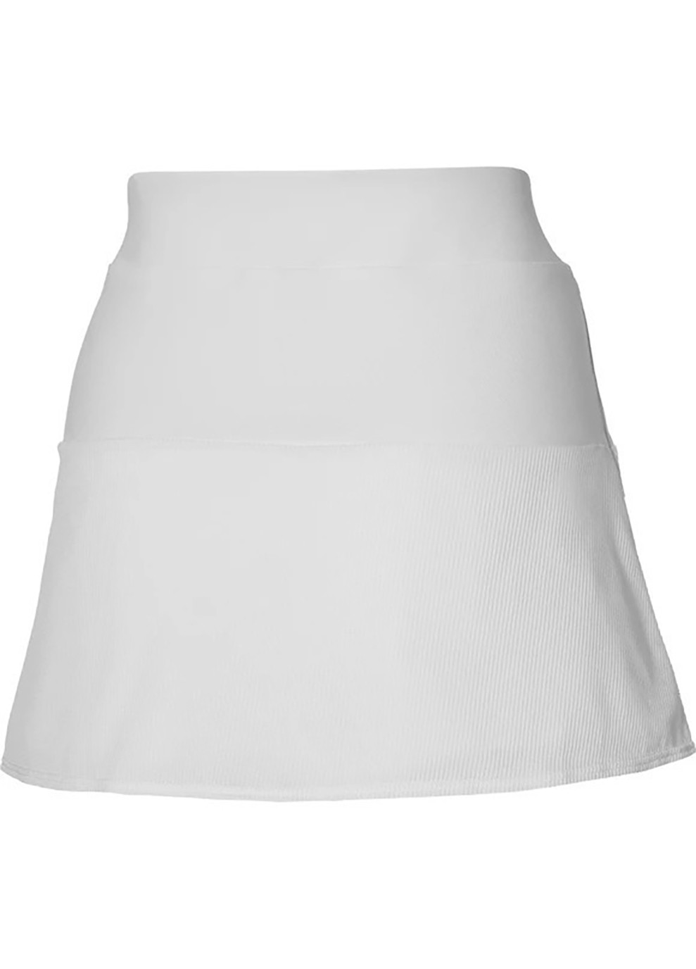 Белая спортивная однотонная юбка Mizuno