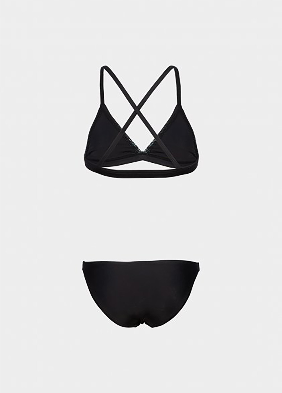 Черный демисезонный купальник для девочек graphic bikini triangle черный Arena