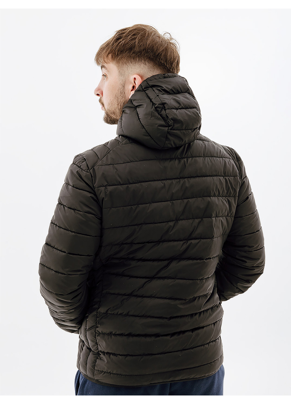 Черная зимняя мужская куртка lombardy padded jacket черный Ellesse