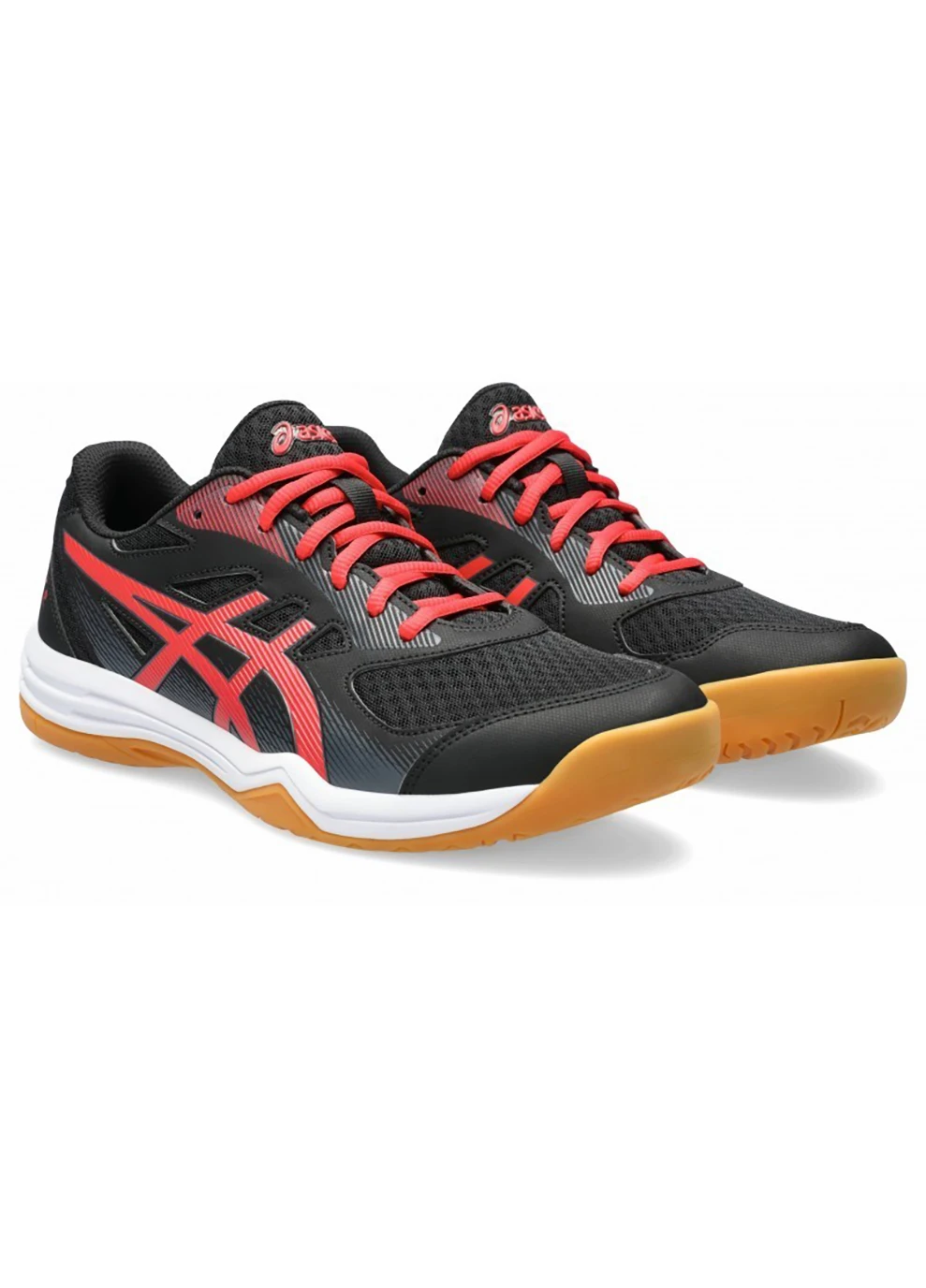 Цветные демисезонные мужские кроссовки upcourt 5 черный, красный Asics