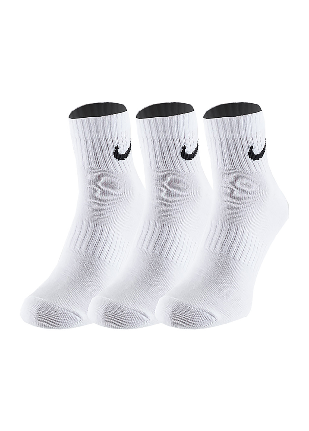 Чоловічі Шкарпетки U NK ED LTWT ANKLE 3P 132 Білий Nike (262450807)