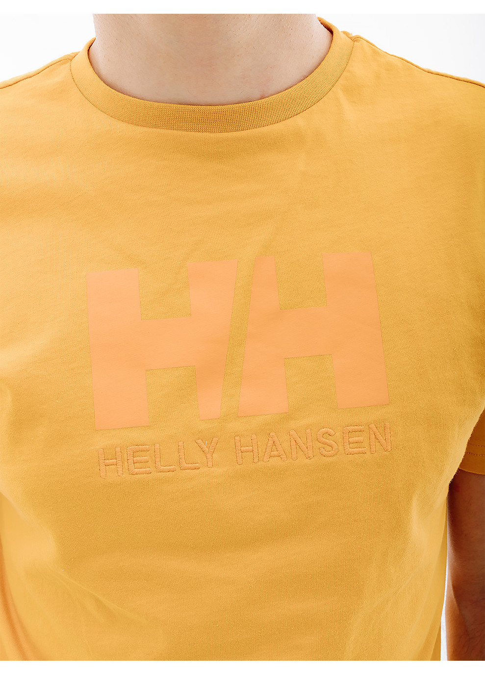 Оранжевая мужская футболка hhogo t-shirt оранжевый Helly Hansen