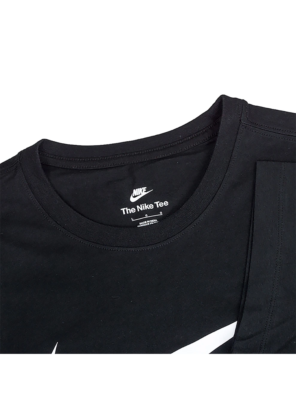 Черная мужская футболка m nsw tee icon swoosh черный Nike