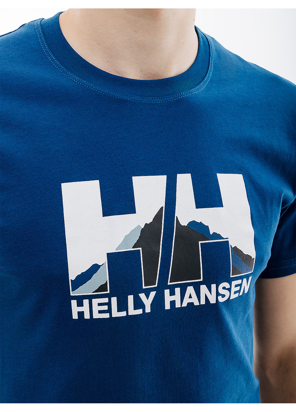Синяя мужская футболка nord graphic t-shirt синий Helly Hansen