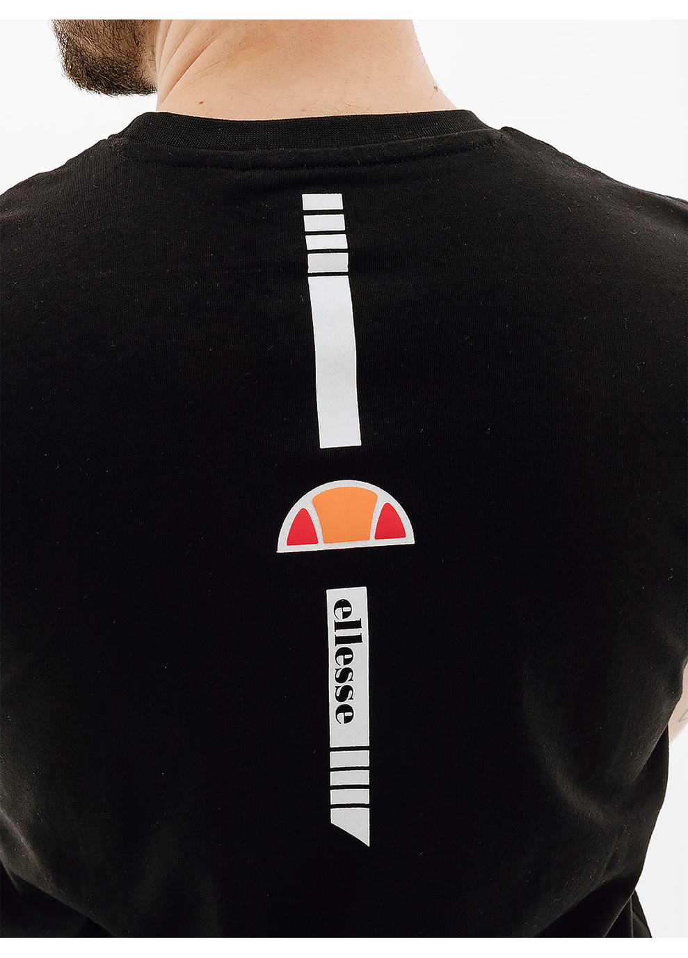 Чорна чоловіча футболка pertuso tee чорний Ellesse