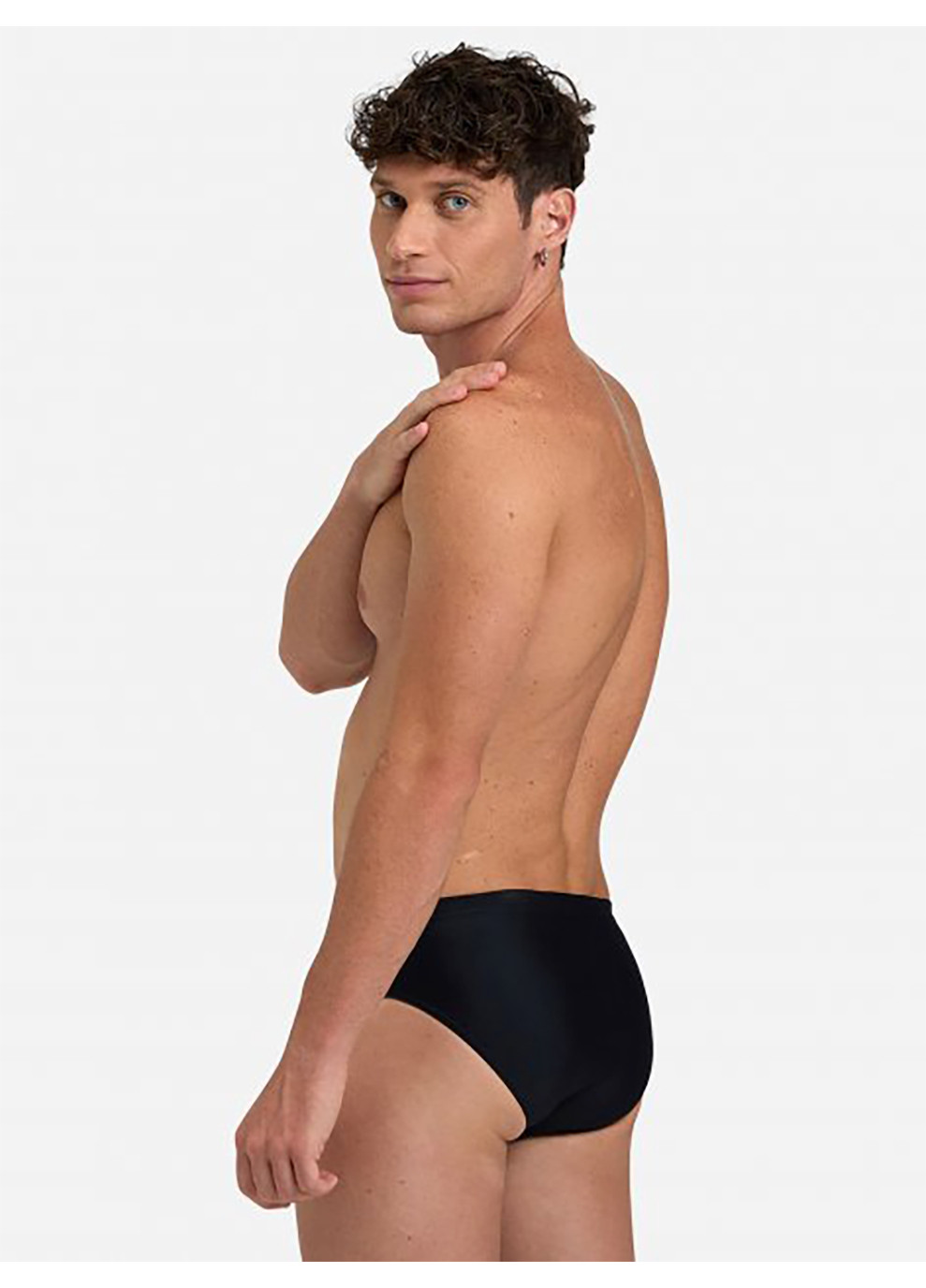 Мужские черные спортивные мужские плавки-слипы branch swim briefs черный Arena