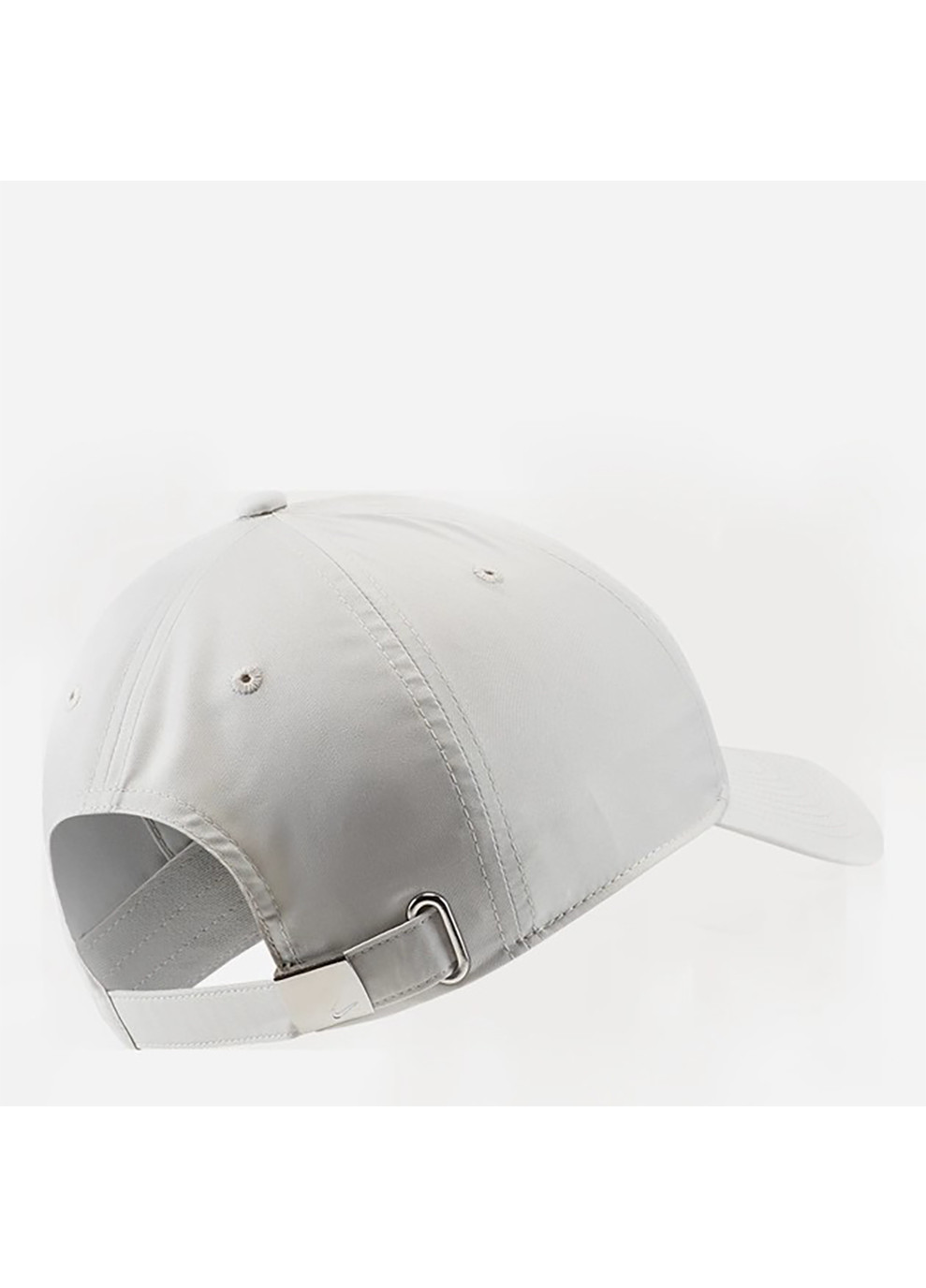 Кепка U NSW DF H86 METAL SWOOSH CAP сіро-білий Уні Nike (262451565)