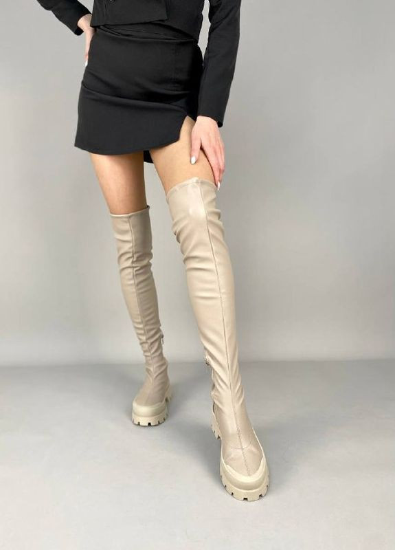 Зимние сапоги-чулки женские кожаные Fashion ‣ Купить в интернет ...
