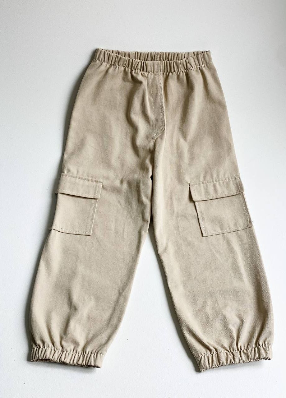 Бежевые кэжуал демисезонные брюки Dembohouse
