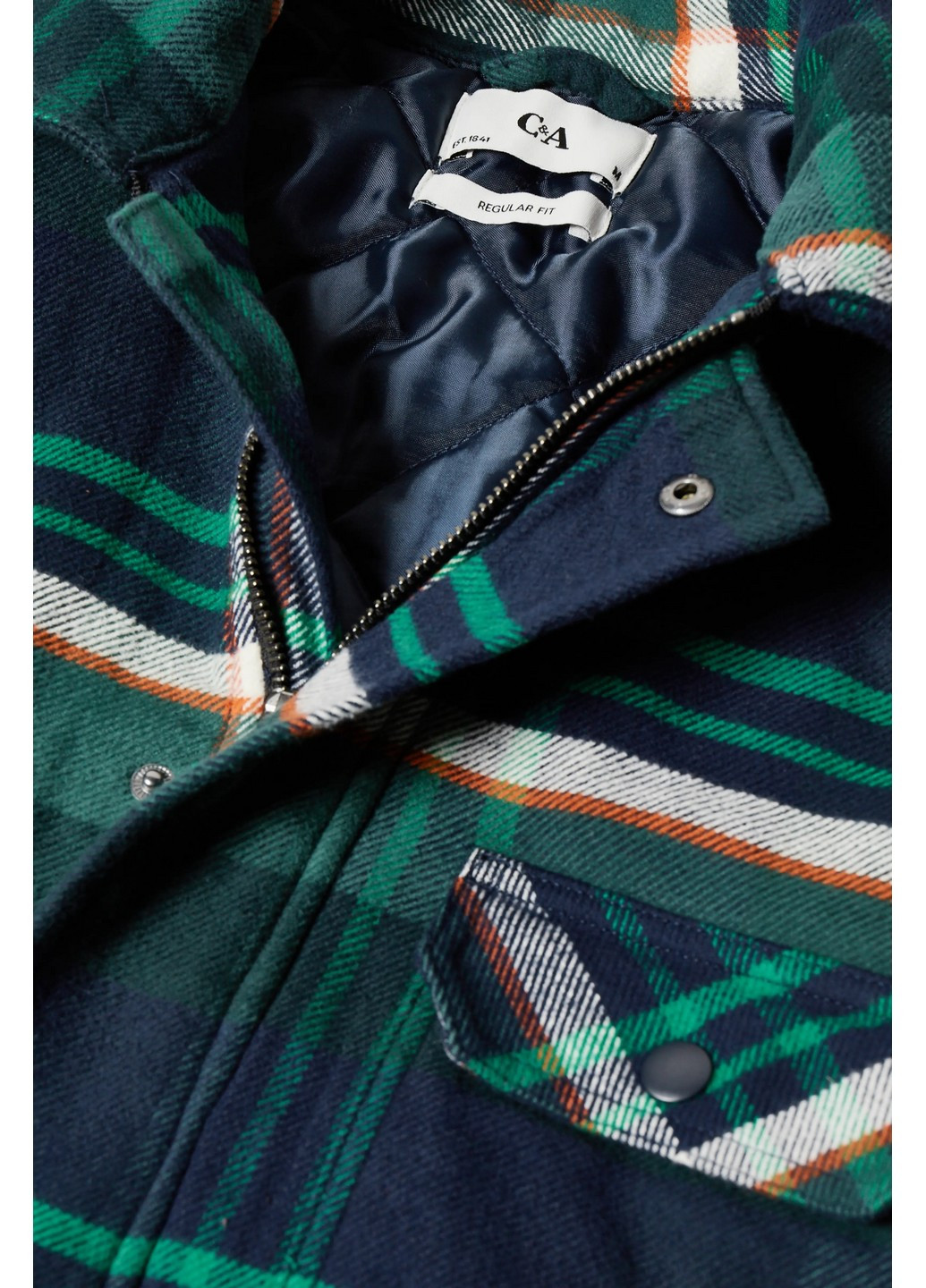 Зелена демісезонна куртка C&A