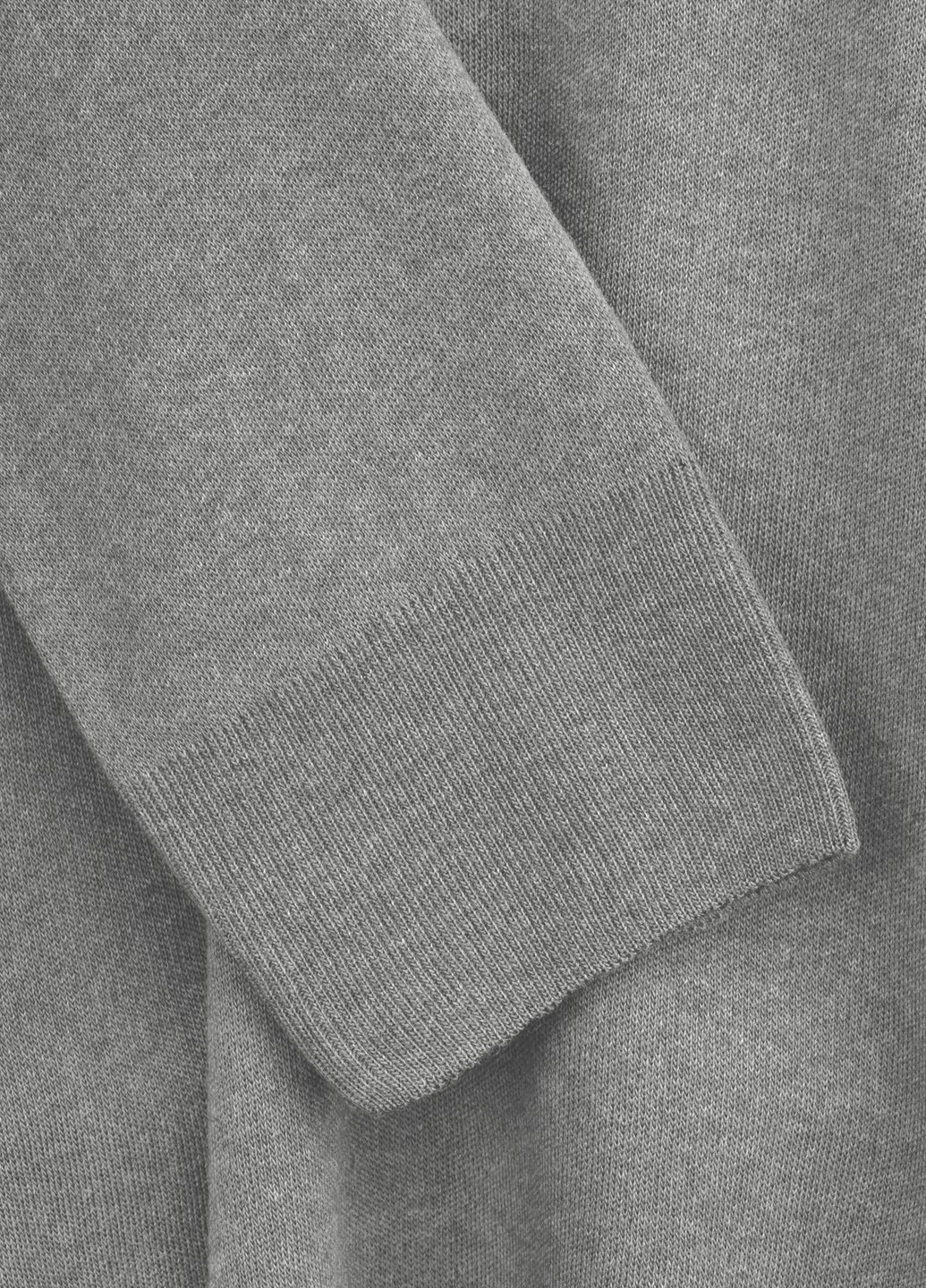 Светло-серый демисезонный свитер No Brand