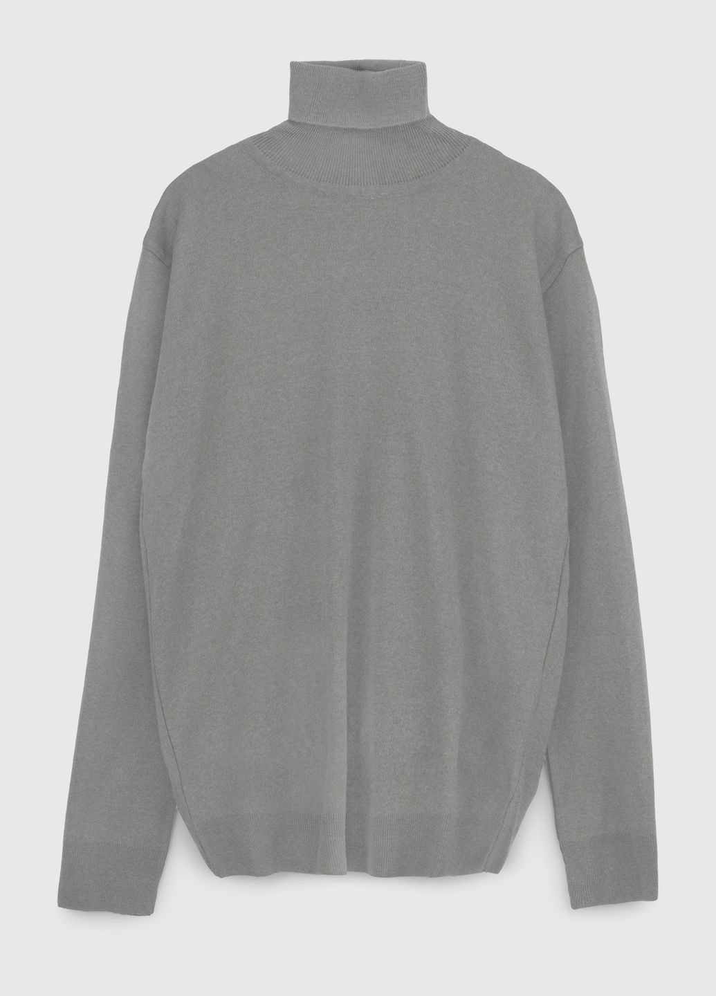Светло-серый демисезонный свитер No Brand