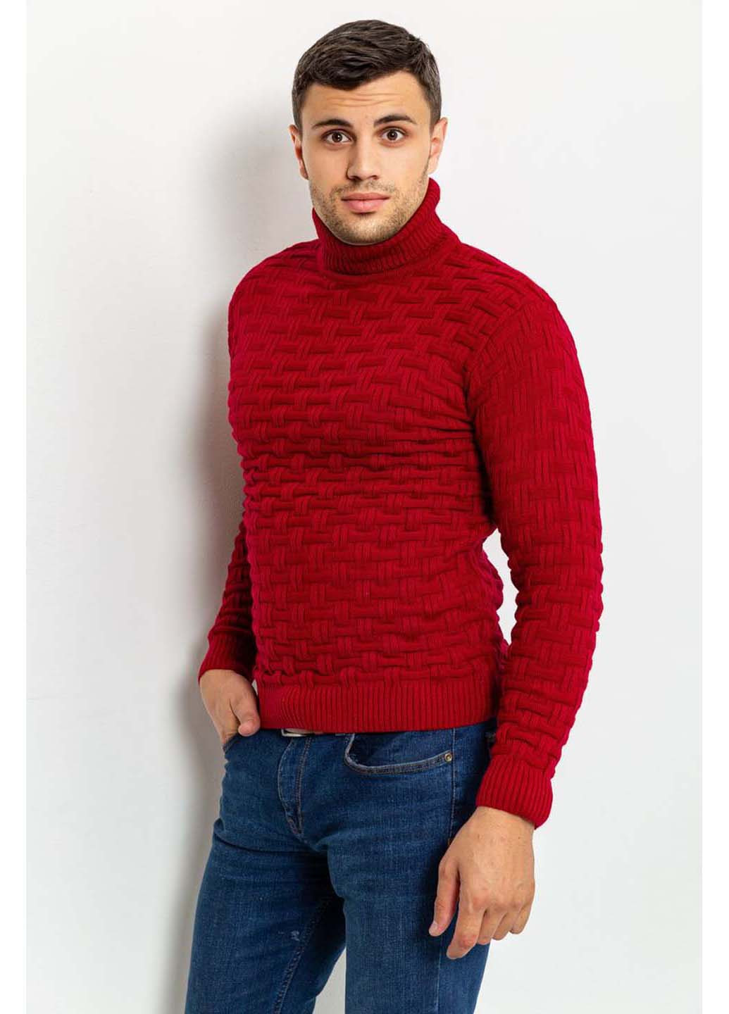Темно-красный зимний свитер Ager