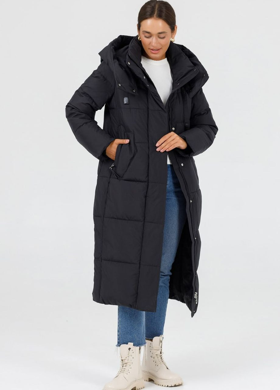 Чорна зимня пальто зимове жіноче чорний Snow Owl