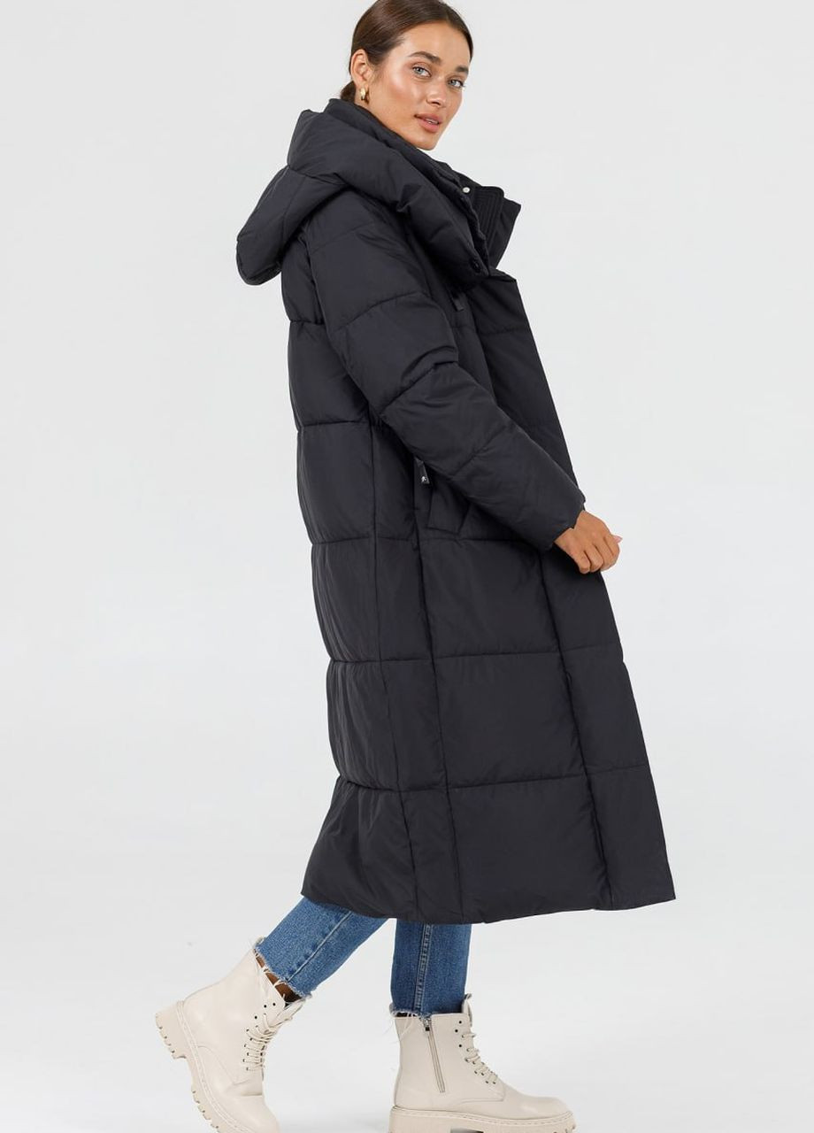 Чорна зимня пальто зимове жіноче чорний Snow Owl